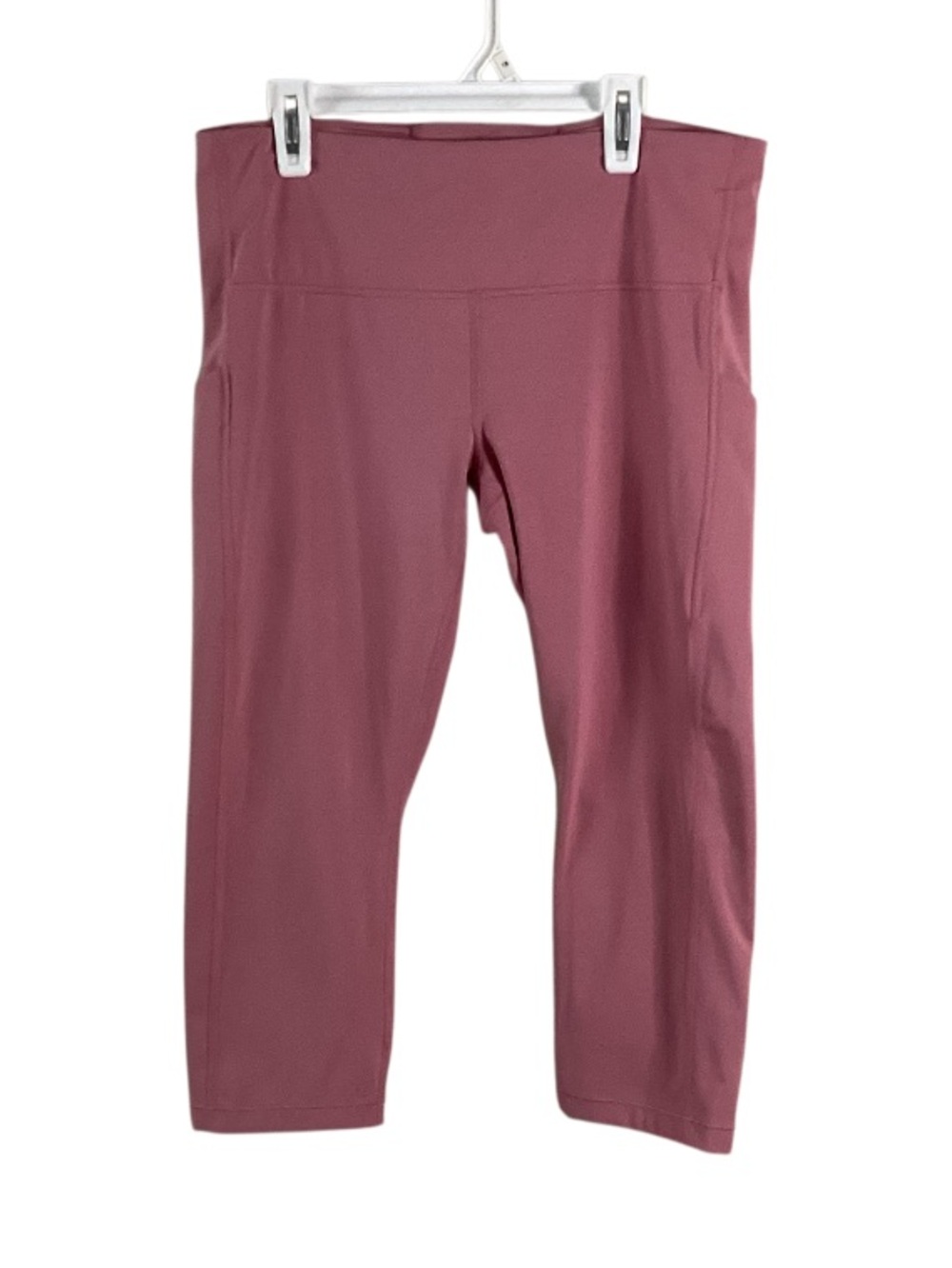 Athleta Ultimate Stash Pocket Capri Leggings Large Dusty Rose Pink